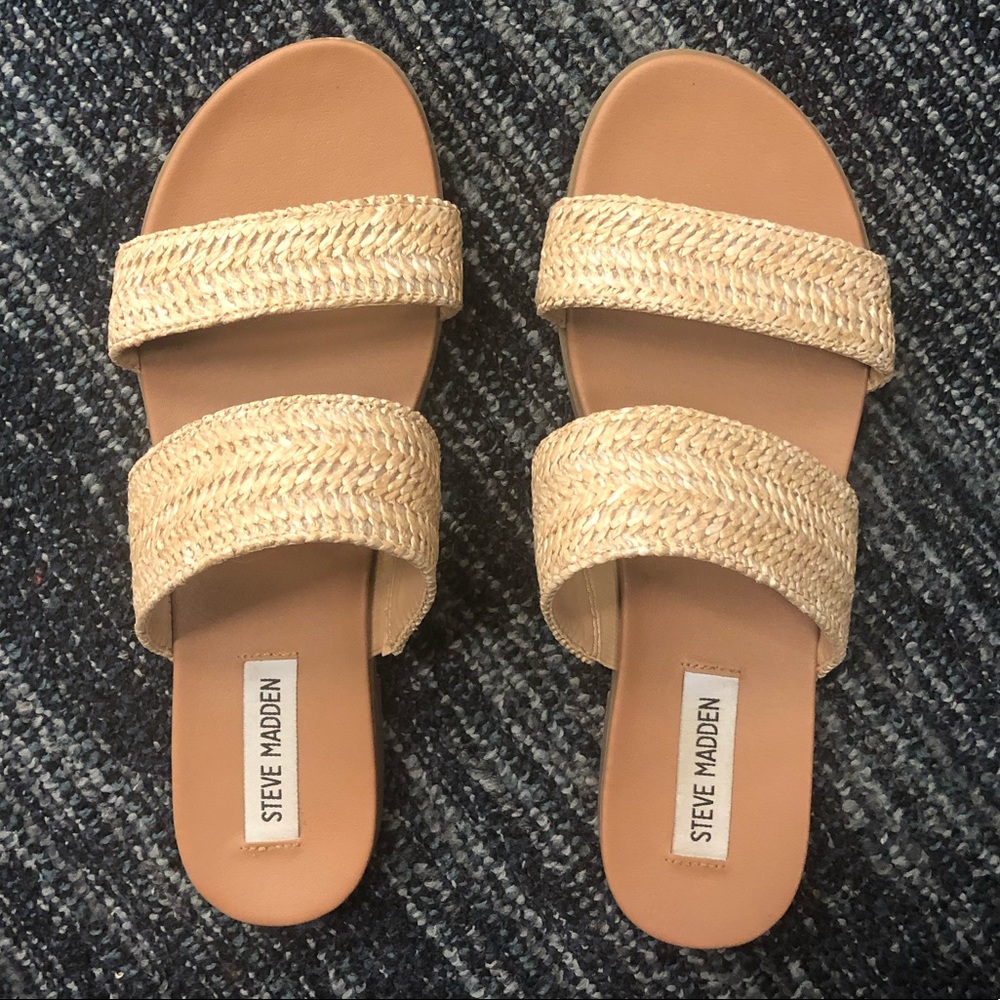 Steve Madden Dede Woven Slide Sandals